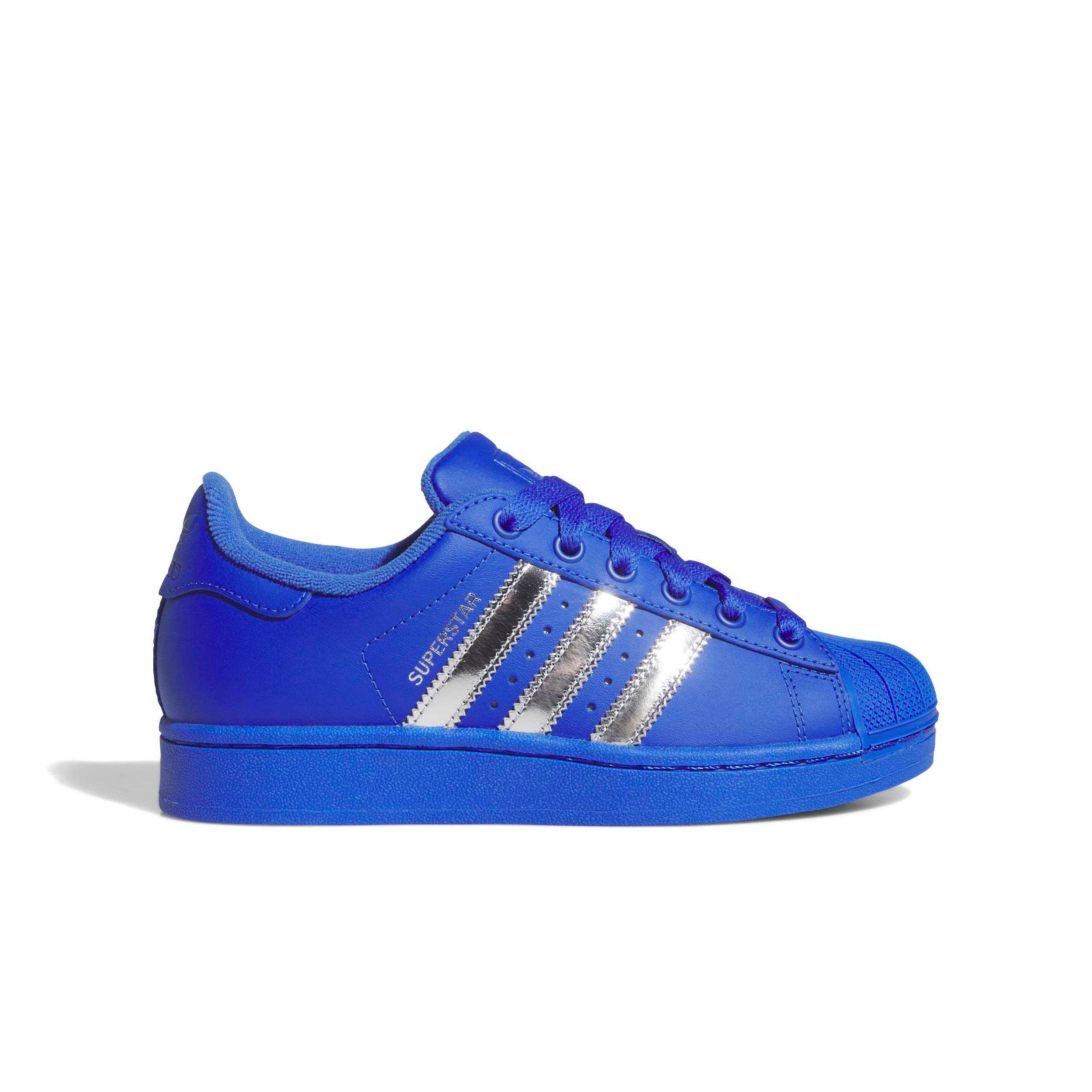 adidas Originals Superstar II "Hi-Res Blue/Silver Metallic" Grade School Boys' Shoe - BLUE